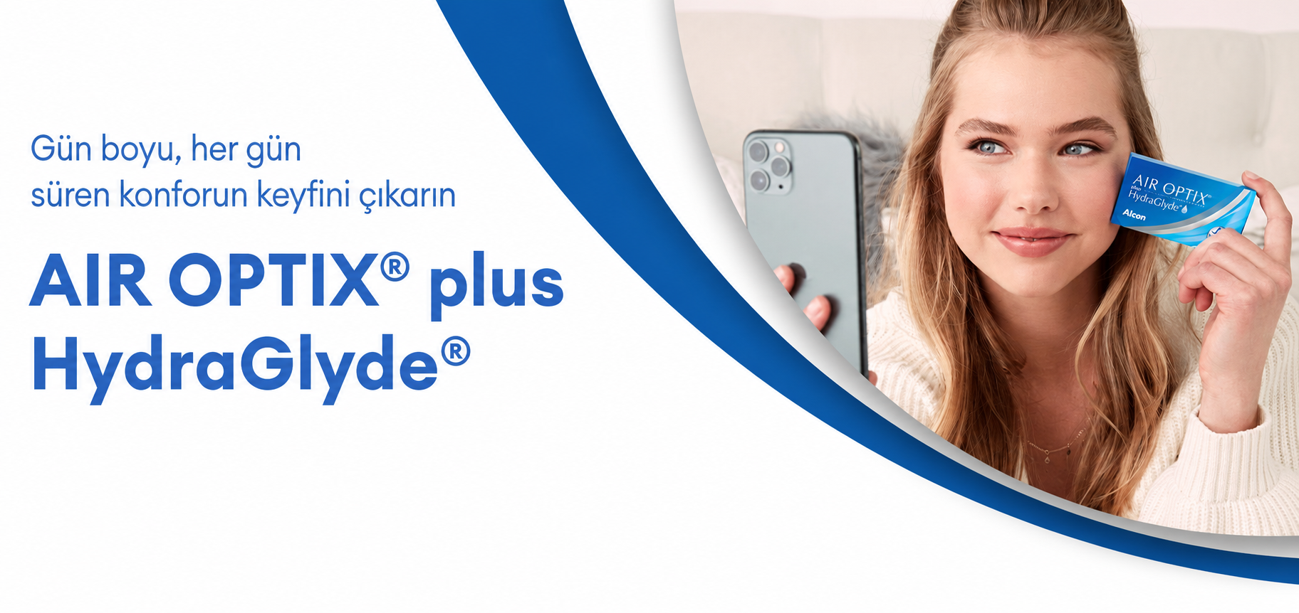 Air Optix Plus HydraGlyde aylık kontakt lens