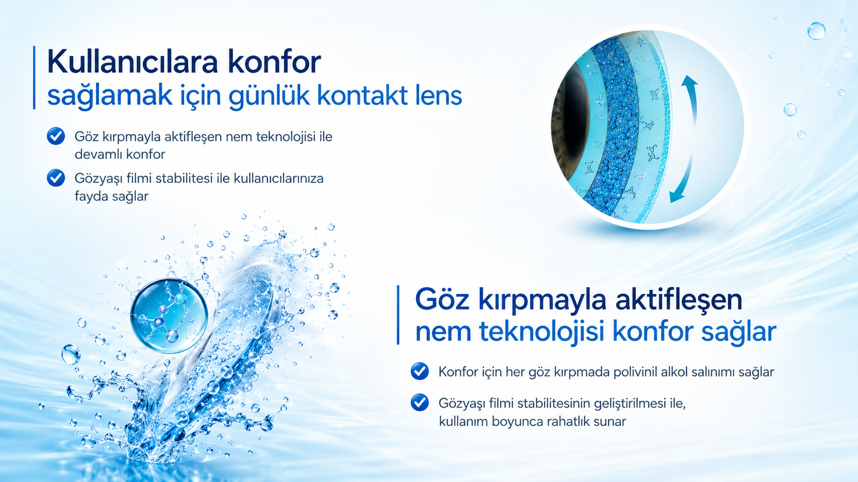 Dailies AquaComfort Plus günlük lens tanıtım görseli