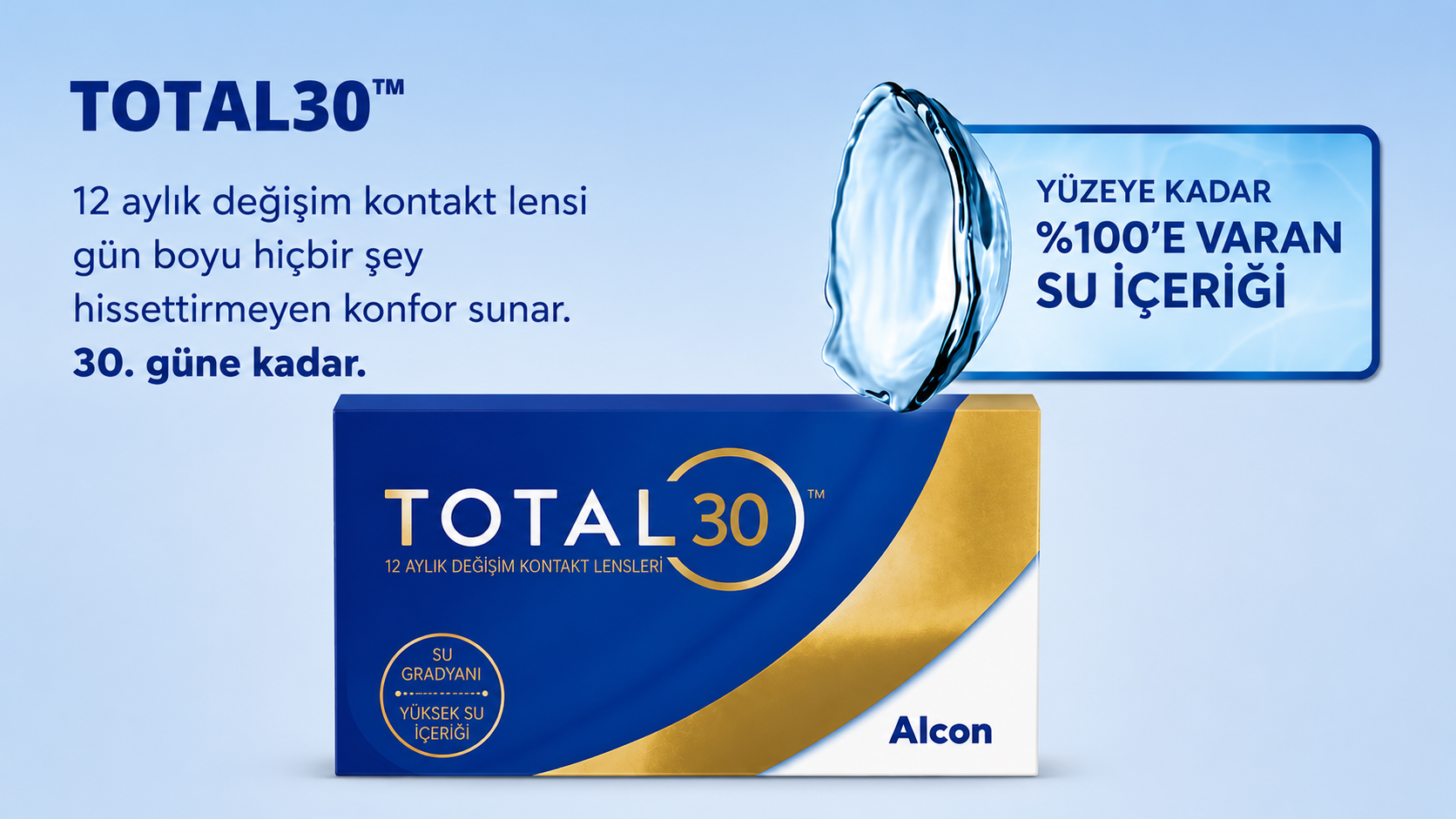TOTAL30 aylık kontakt lens teknoloji görseli