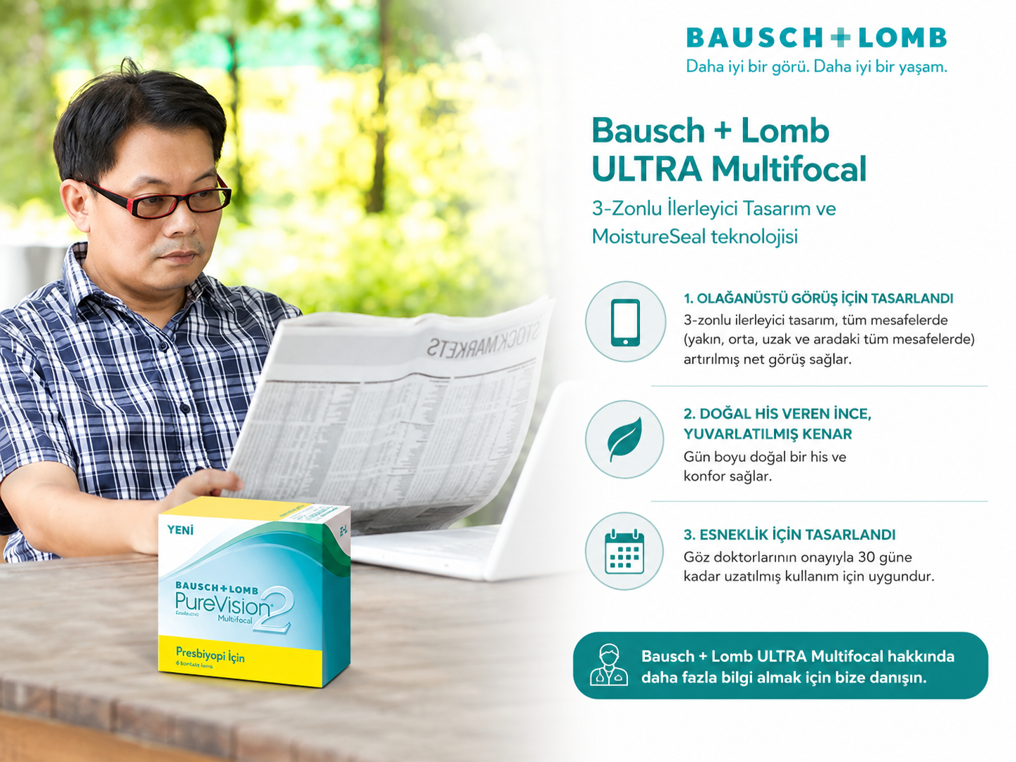 PureVision 2 Multifocal ürün özellikleri