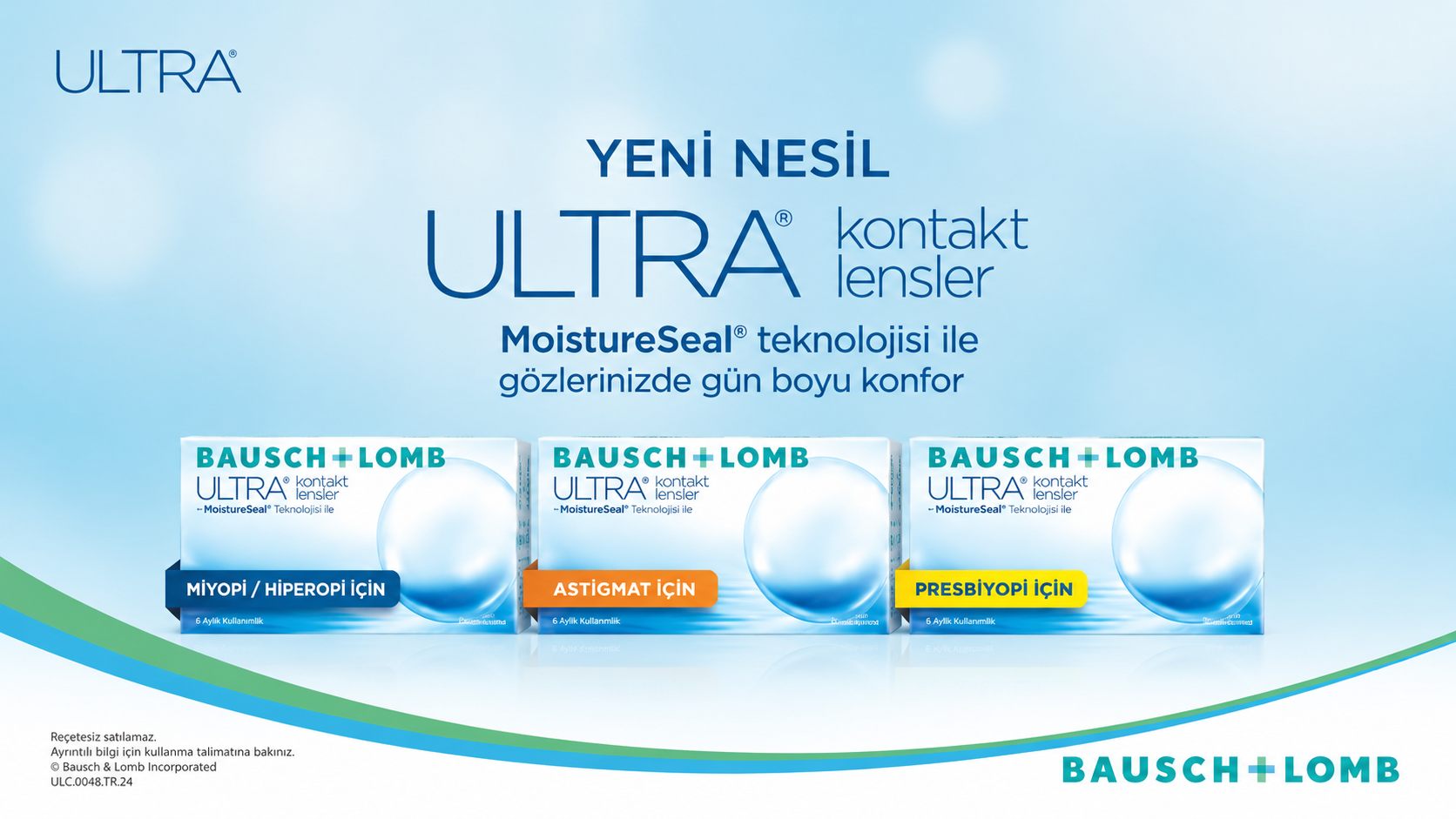 Bausch Lomb ULTRA kontakt lens paketleri