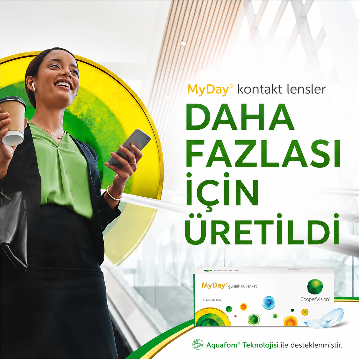 MyDay günlük kullan-at kontakt lens tanıtımı