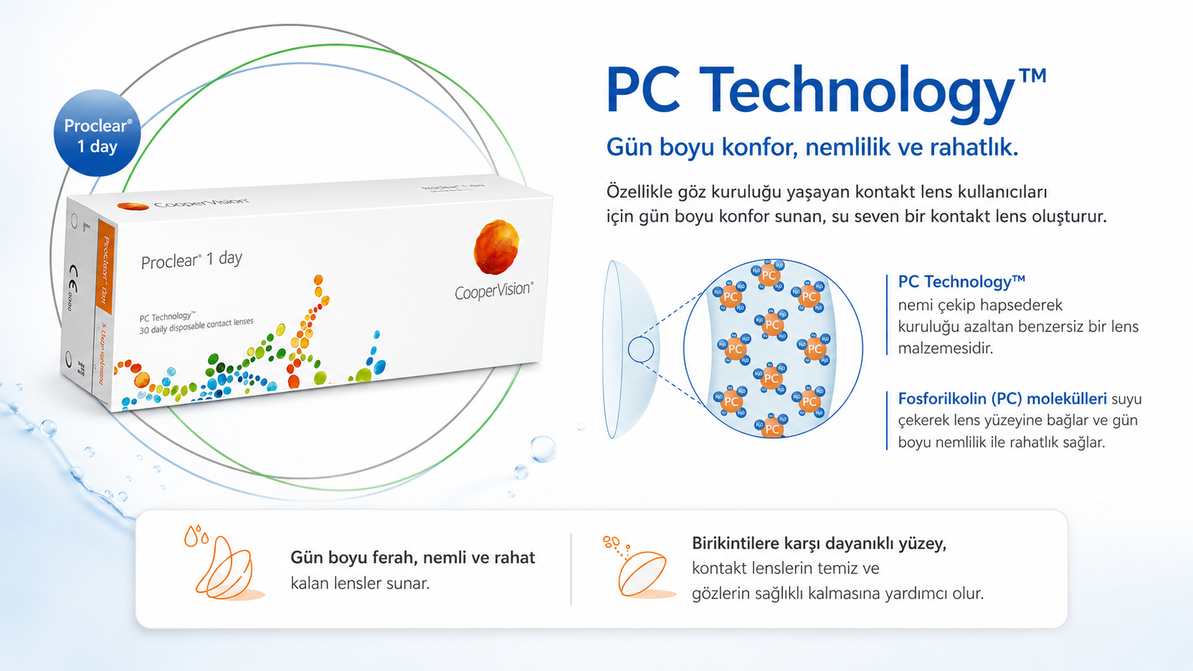 Proclear 1 day doğal konfor
