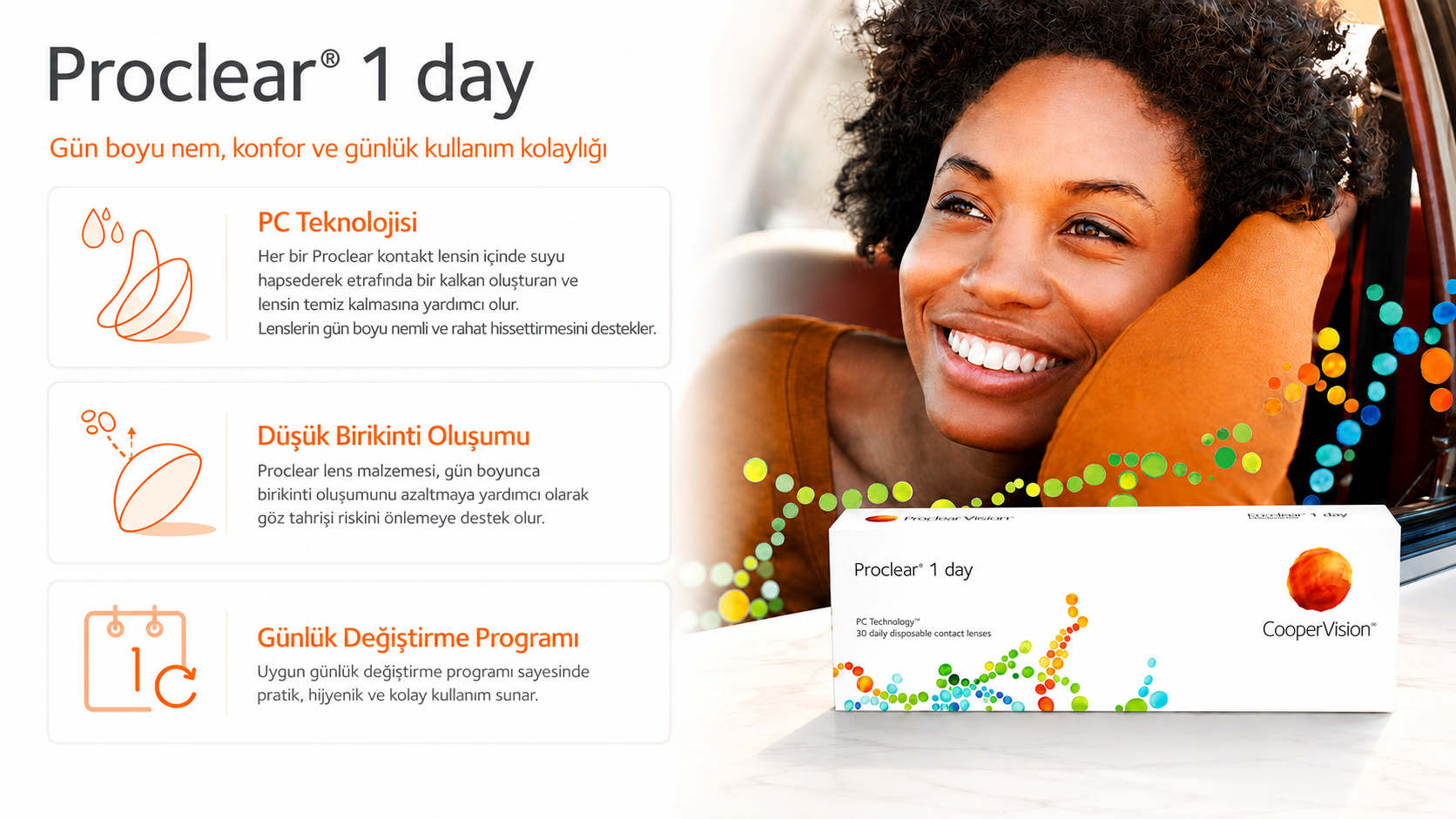 Proclear 1 day kontakt lens
