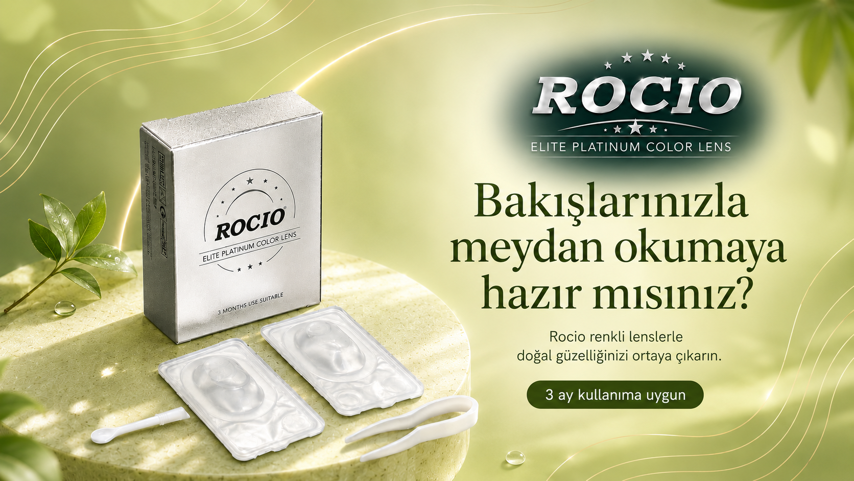 ROCIO Vinter 3 aylık hareli gri renkli lens kutusu