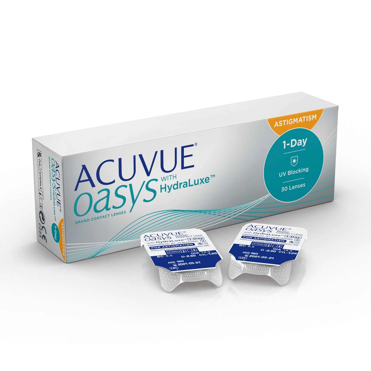 ACUVUE OASYS 1-Day for Astigmatism HydraLuxe toric lens teknolojisi