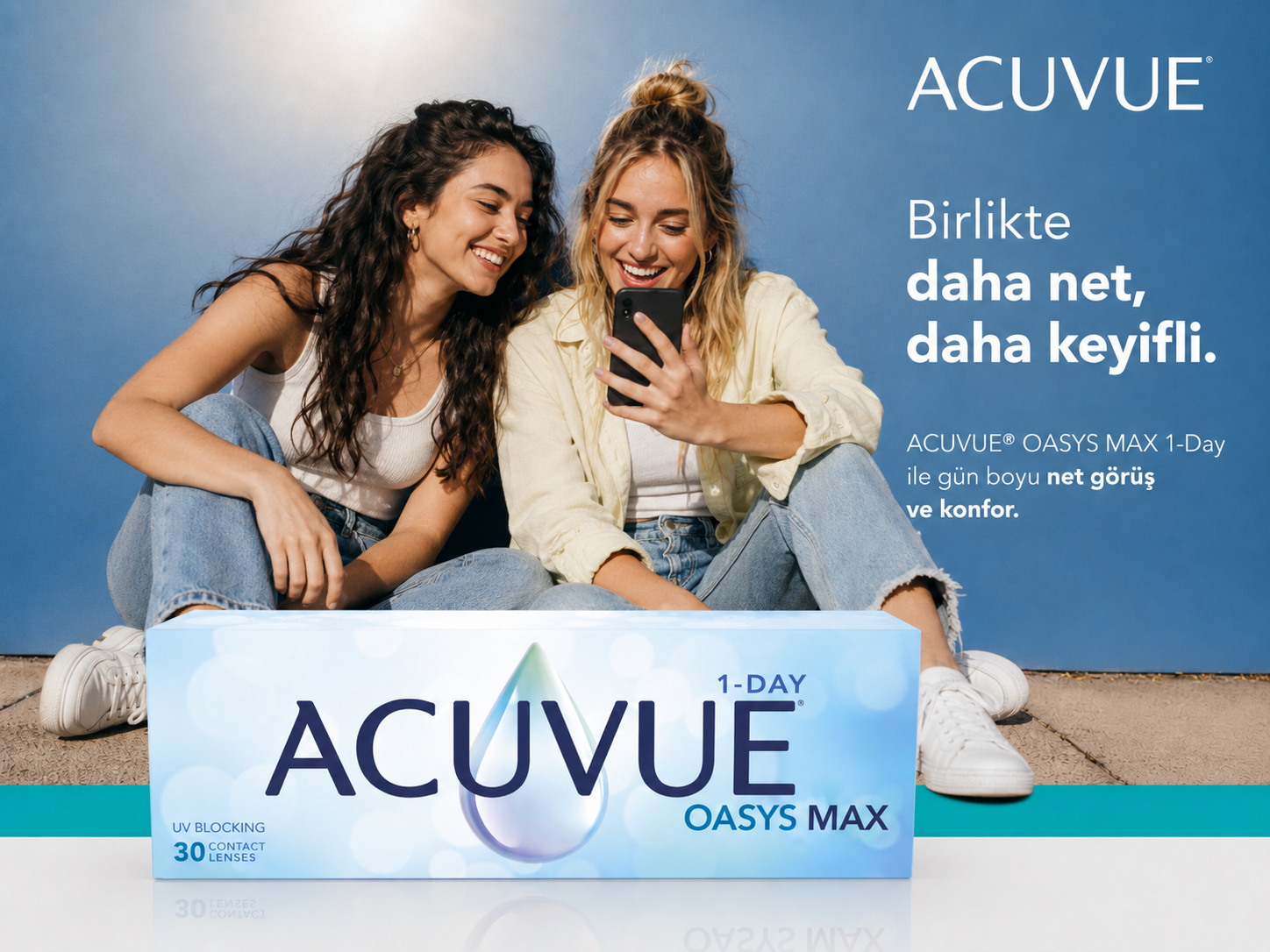 ACUVUE OASYS MAX 1-Day günlük şeffaf kontakt lens kullanım avantajları