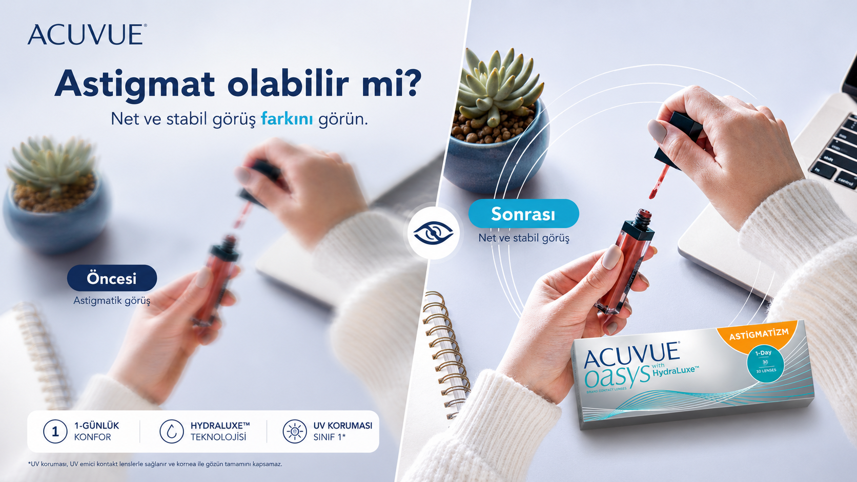 ACUVUE OASYS 1-Day for Astigmatism günlük toric lens ürün görseli