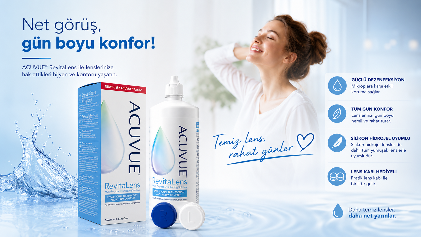 ACUVUE RevitaLens çok amaçlı lens solüsyonu ürün görseli