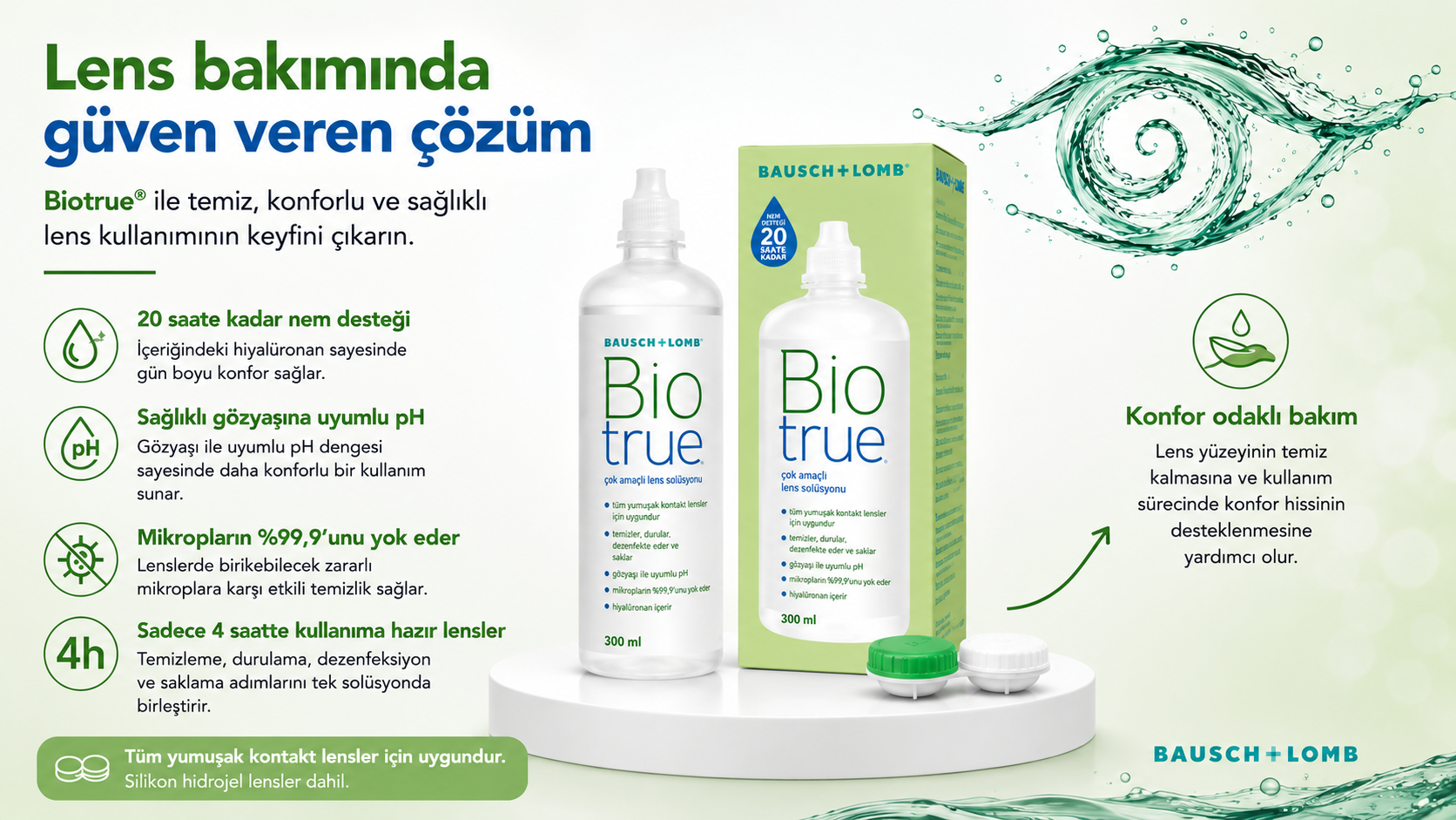 Biotrue çok amaçlı lens solüsyonu ürün görseli