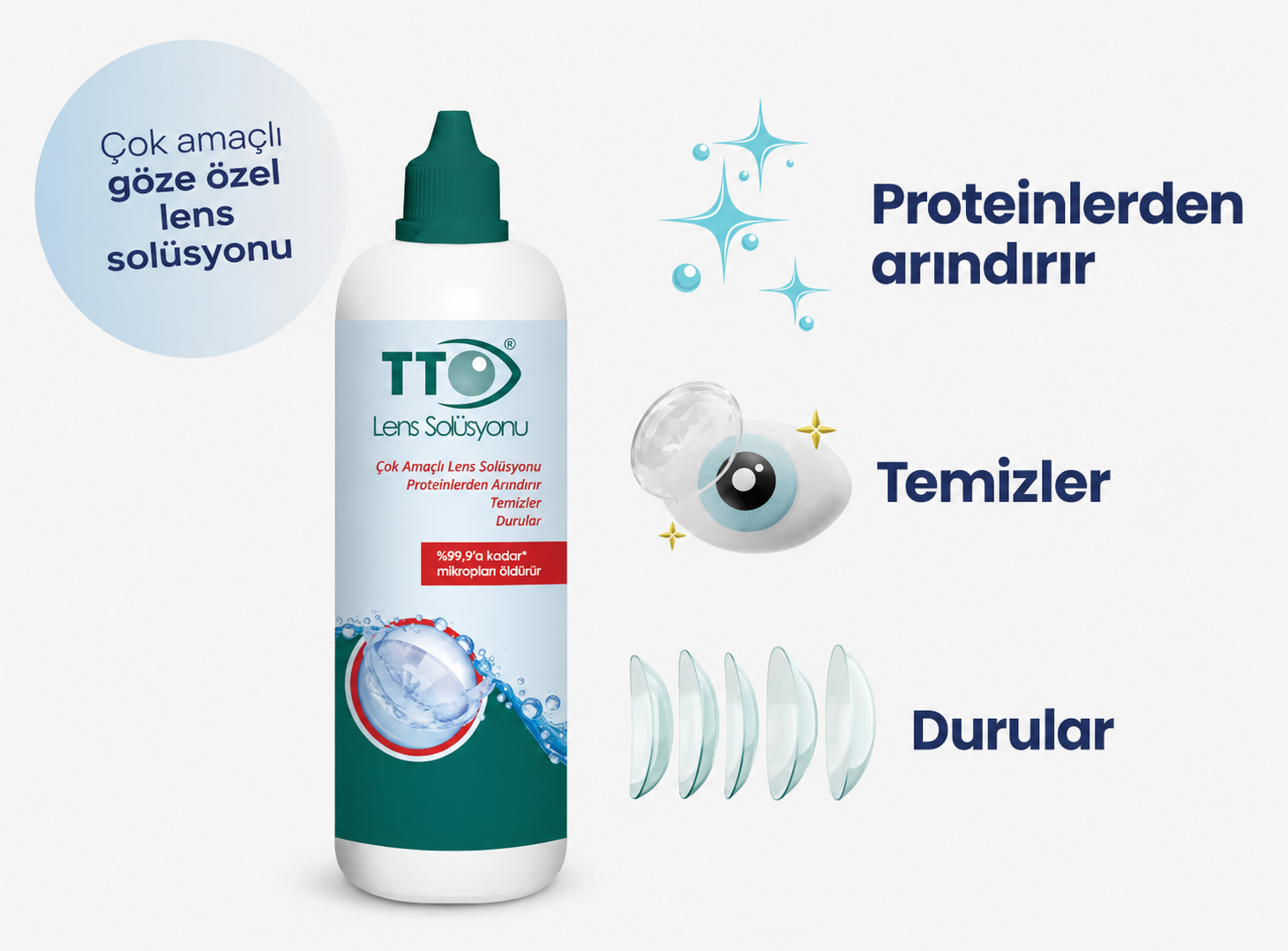 TTO 60 ml lens solüsyonu günlük bakım görseli
