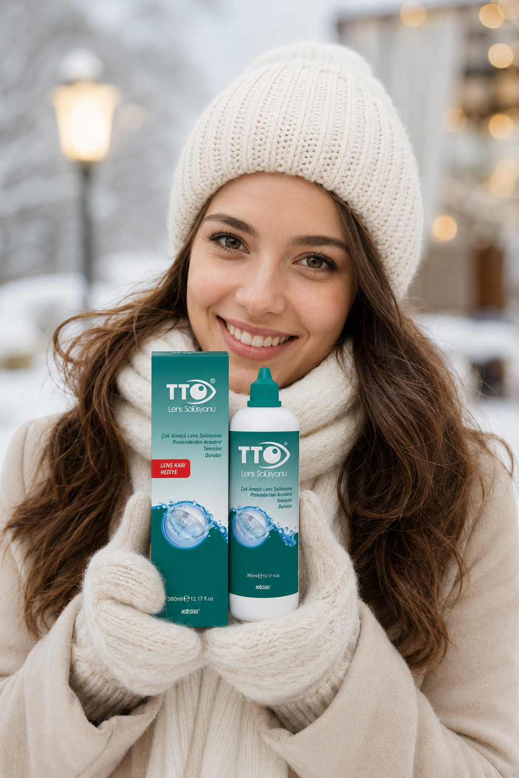 TTO lens solüsyonu protein temizleme durulama görseli